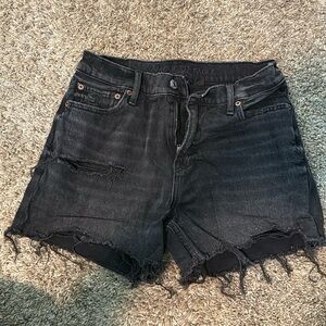 American Eagle Black Denim Shorts